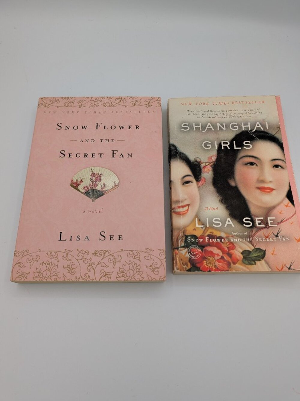 Lisa See 2 Book Lot Snow Flower and the Secret Fan Shanghai Girls Fiction